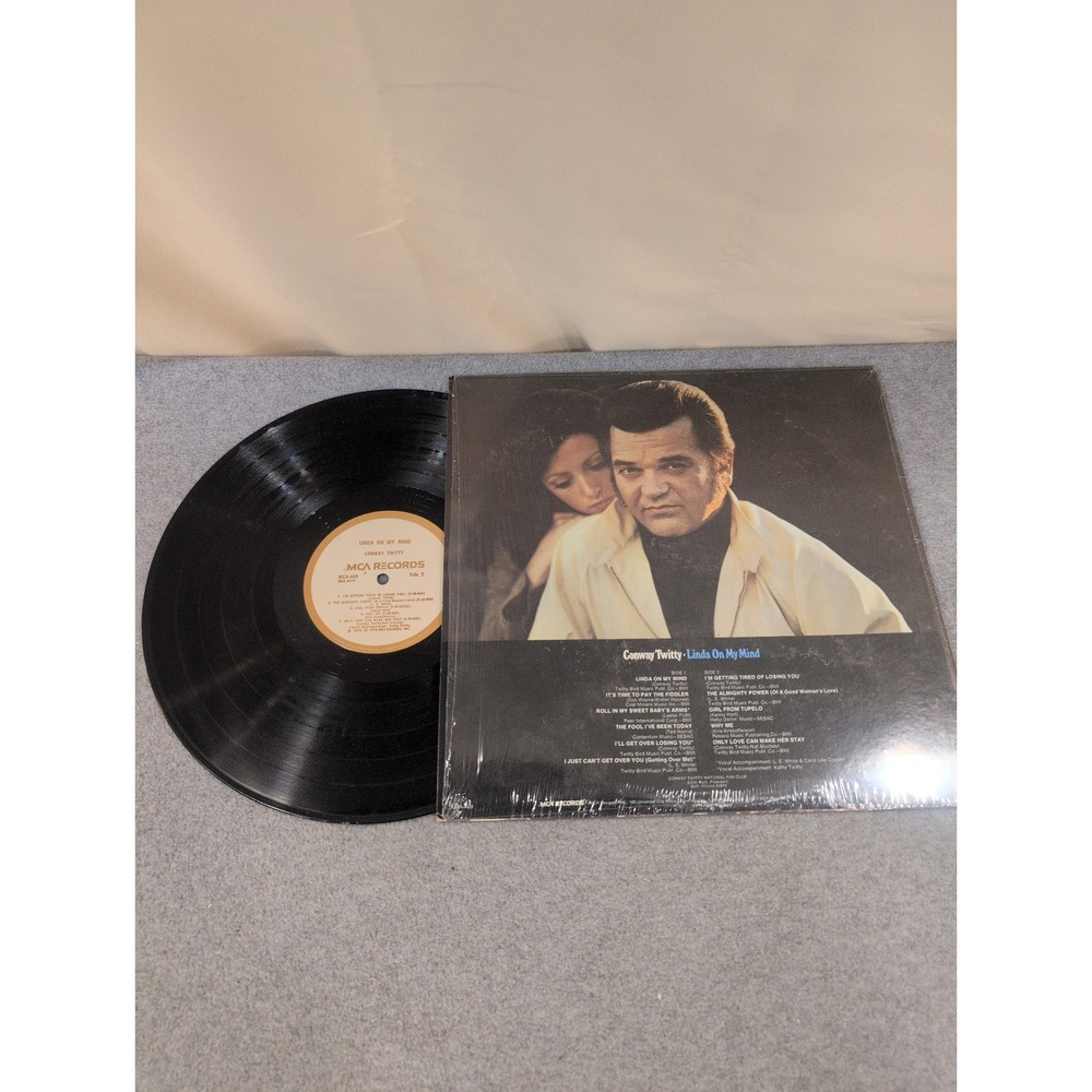 Conway Twitty Linda On My Mind Vinyl LP MCA-469 Country Record 1975 - Picture 2 of 2